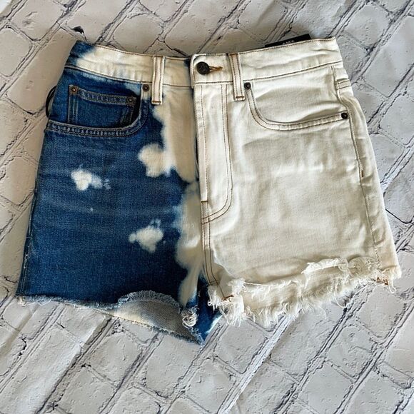 PRPS High Waisted Denim Shorts - Picture 1 of 5